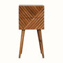 Bokel Home Bedside Tables Babej 2 Drawer Bedside Table, Small - Natural