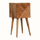 Bokel Home Bedside Tables Babej 2 Drawer Bedside Table, Small - Natural