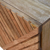 Bokel Home Bedside Tables Babej 2 Drawer Bedside Table, Small - Natural