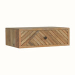 Bokel Home Bedside Tables Babej Wall Mounted Bedside Table - Natural