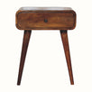 Bokel Home Bedside Tables Babu Bedside Table, Medium - Chestnut