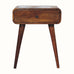 Bokel Home Bedside Tables Babu Bedside Table, Medium - Chestnut