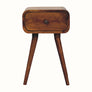Bokel Home Bedside Tables Babu Bedside Table, Small - Chestnut