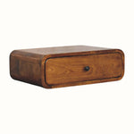 Bokel Home Bedside Tables Babu Wall Mounted Bedside Table, Medium - Honey Caramel