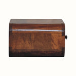 Bokel Home Bedside Tables Babu Wall Mounted Bedside Table, Small - Chestnut