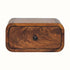 Bokel Home Bedside Tables Babu Wall Mounted Bedside Table, Small - Chestnut