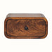 Bokel Home Bedside Tables Babu Wall Mounted Bedside Table, Small - Chestnut