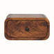 Bokel Home Bedside Tables Babu Wall Mounted Bedside Table, Small - Chestnut