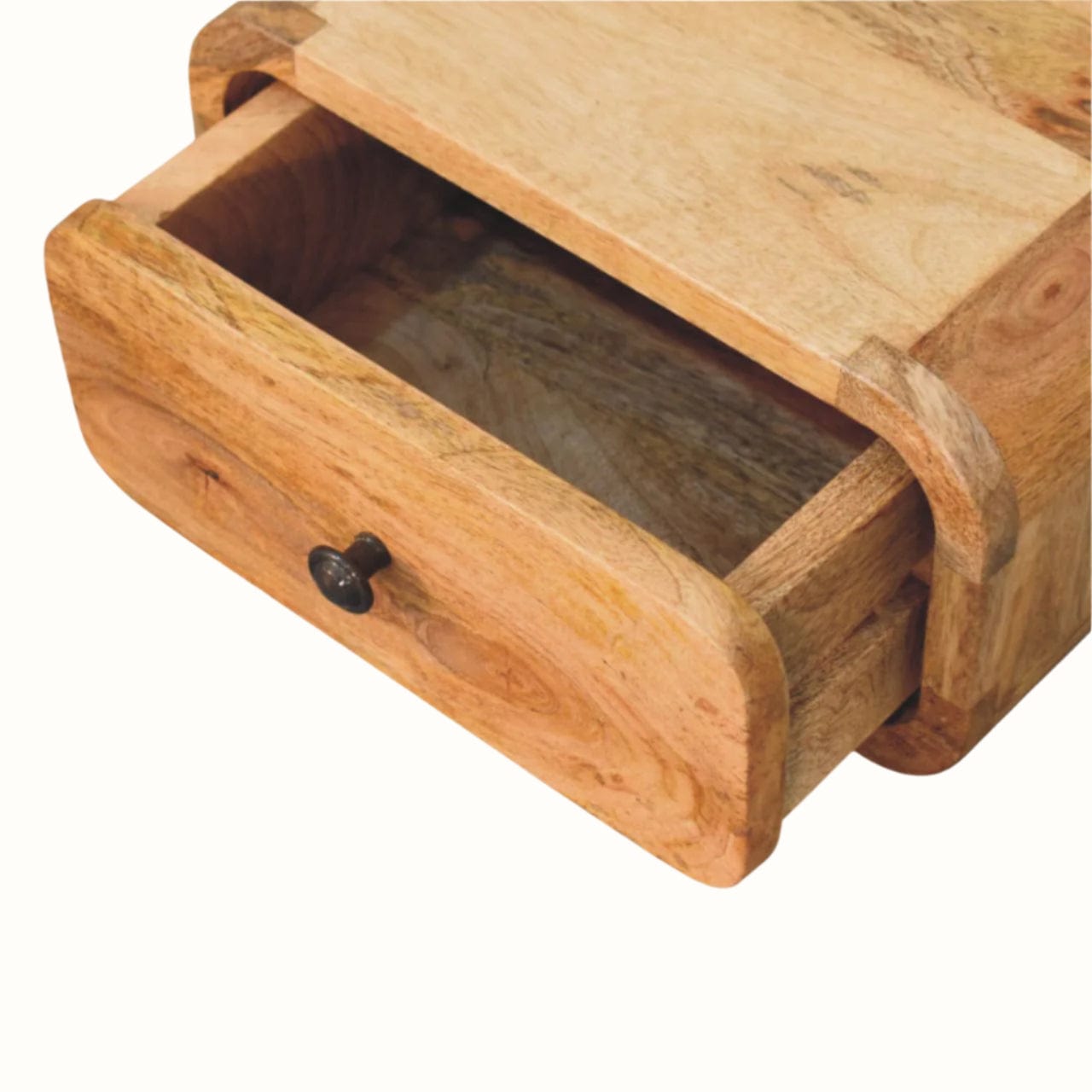 Bokel Home Bedside Tables Babu Wall Mounted Bedside Table, Small - Natural