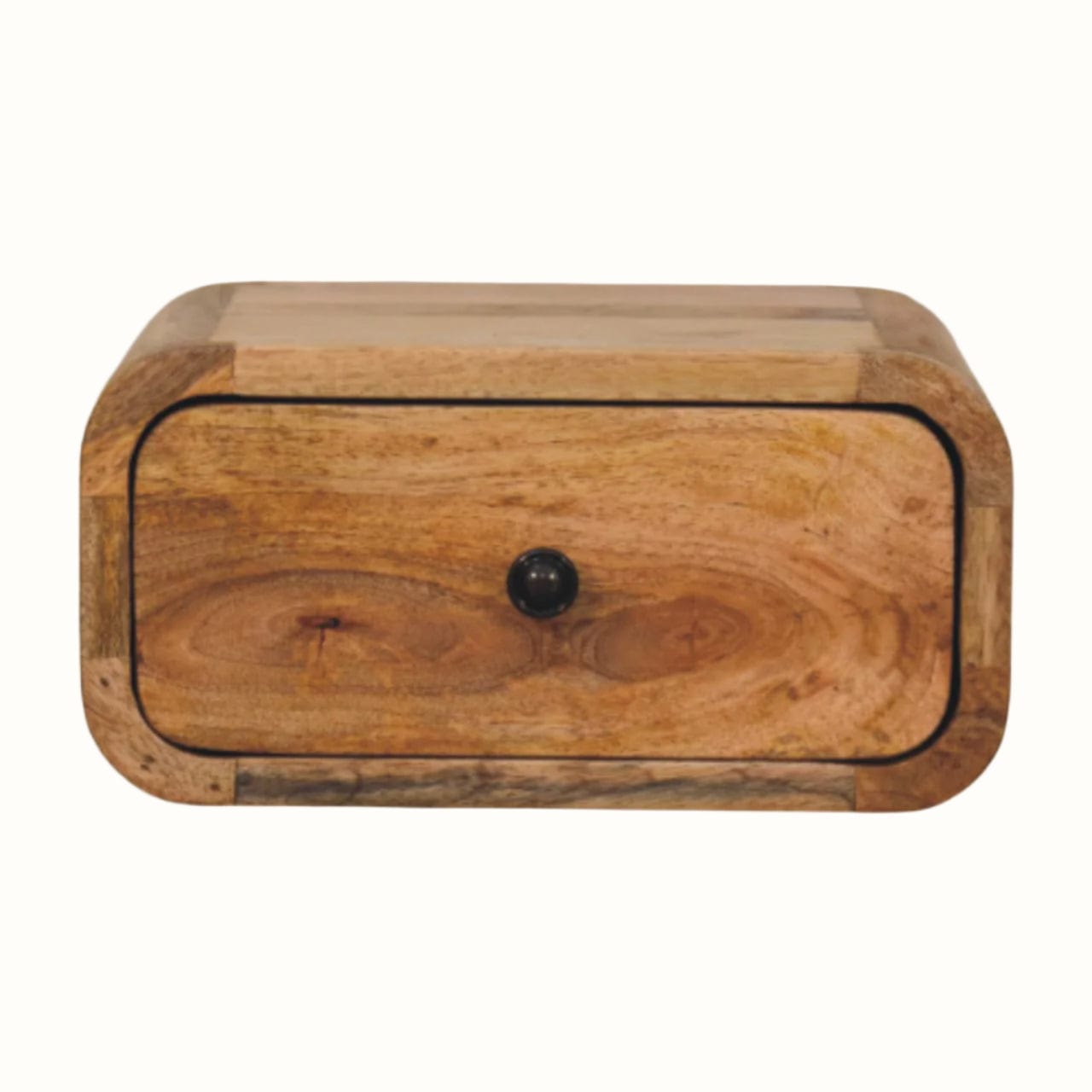 Bokel Home Bedside Tables Babu Wall Mounted Bedside Table, Small - Natural