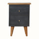 Bokel Home Bedside Tables Cline Bedside Table - Black/Natural