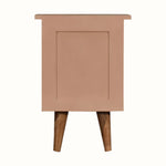 Bokel Home Bedside Tables Cline Bedside Table - Blush Pink/Natural