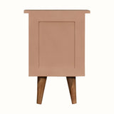 Bokel Home Bedside Tables Cline Bedside Table - Blush Pink/Natural