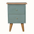 Bokel Home Bedside Tables Cline Bedside Table - Green/Natural