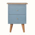 Bokel Home Bedside Tables Cline Bedside Table - Light Blue/Natural