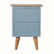 Bokel Home Bedside Tables Cline Bedside Table - Light Blue/Natural