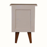 Bokel Home Bedside Tables Cline Bedside Table - White/Natural