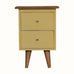 Bokel Home Bedside Tables Cline Bedside Table - Yellow/Natural