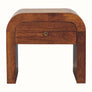 Bokel Home Bedside Tables Eden Bedside Table, Medium - Chestnut