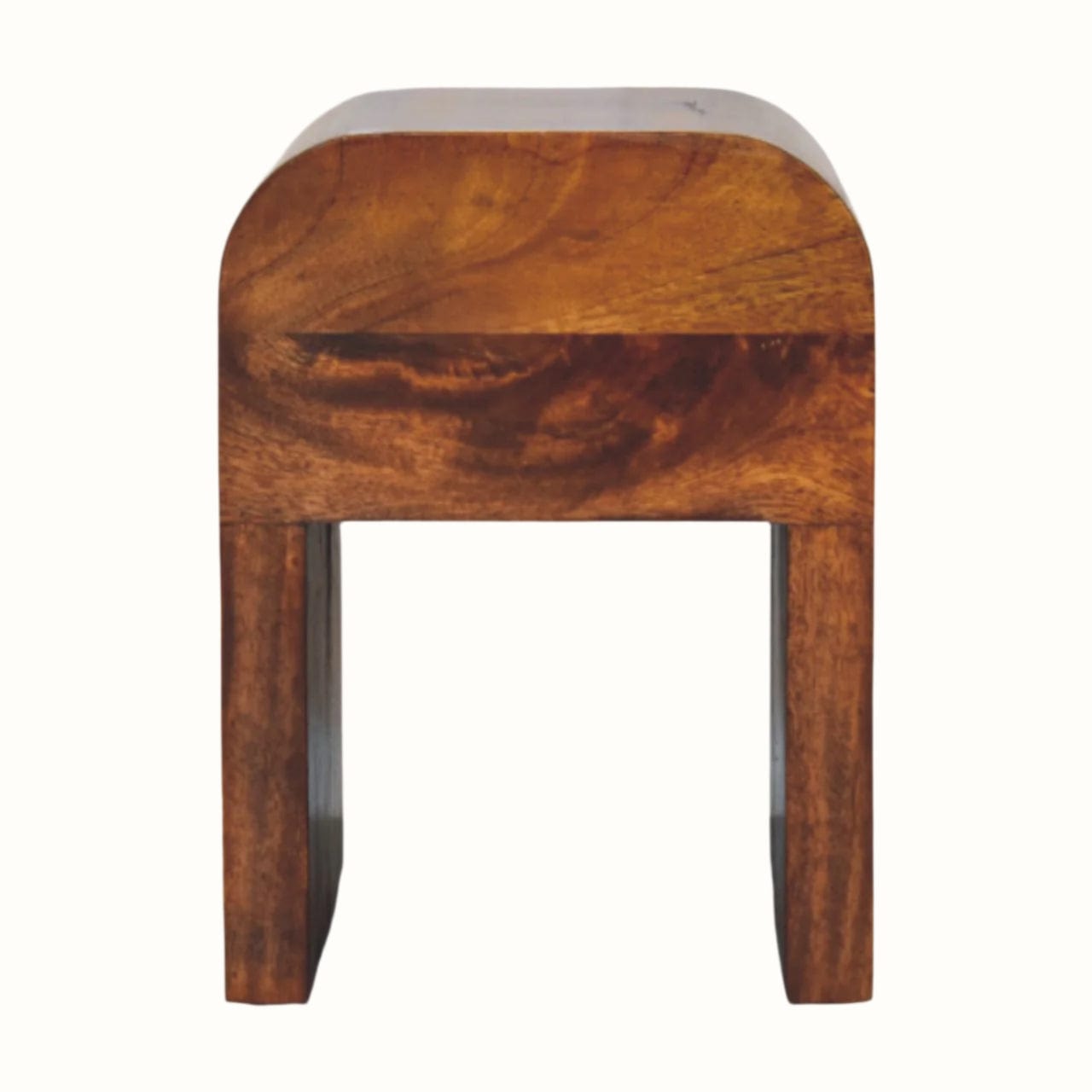Bokel Home Bedside Tables Eden Bedside Table, Small - Chestnut