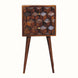 Bokel Home Bedside Tables Felix Bedside Table, Small - Chestnut
