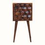 Bokel Home Bedside Tables Felix Bedside Table, Small - Chestnut