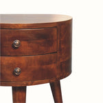 Bokel Home Bedside Tables Fernald Tripod Bedside - Chestnut