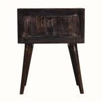 Bokel Home Bedside Tables Fogel 2 Drawer Bedside Table, Medium - Ash Black