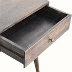 Bokel Home Bedside Tables Fogel 2 Drawer Bedside Table, Medium - Ash Black