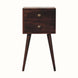 Bokel Home Bedside Tables Fogel 2 Drawer Bedside Table, Mini - California Walnut