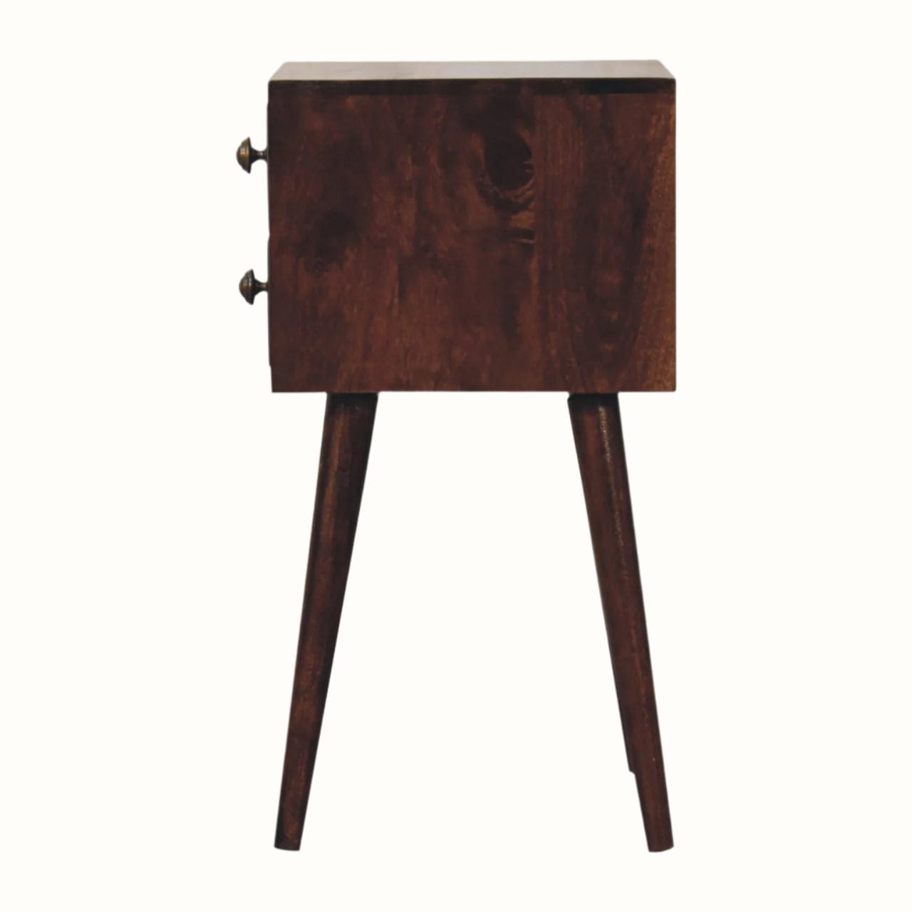 Bokel Home Bedside Tables Fogel 2 Drawer Bedside Table, Mini - California Walnut