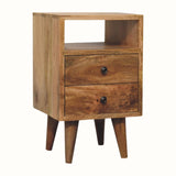 Bokel Home Bedside Tables Fogel Open Bedside Table, Small - Natural