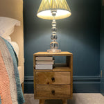 Bokel Home Bedside Tables Fogel Open Bedside Table, Small - Natural