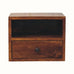 Bokel Home Bedside Tables Fogel Open Wall Mounted Bedside Table, Small - Chestnut