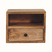 Bokel Home Bedside Tables Fogel Open Wall Mounted Bedside Table, Small - Natural