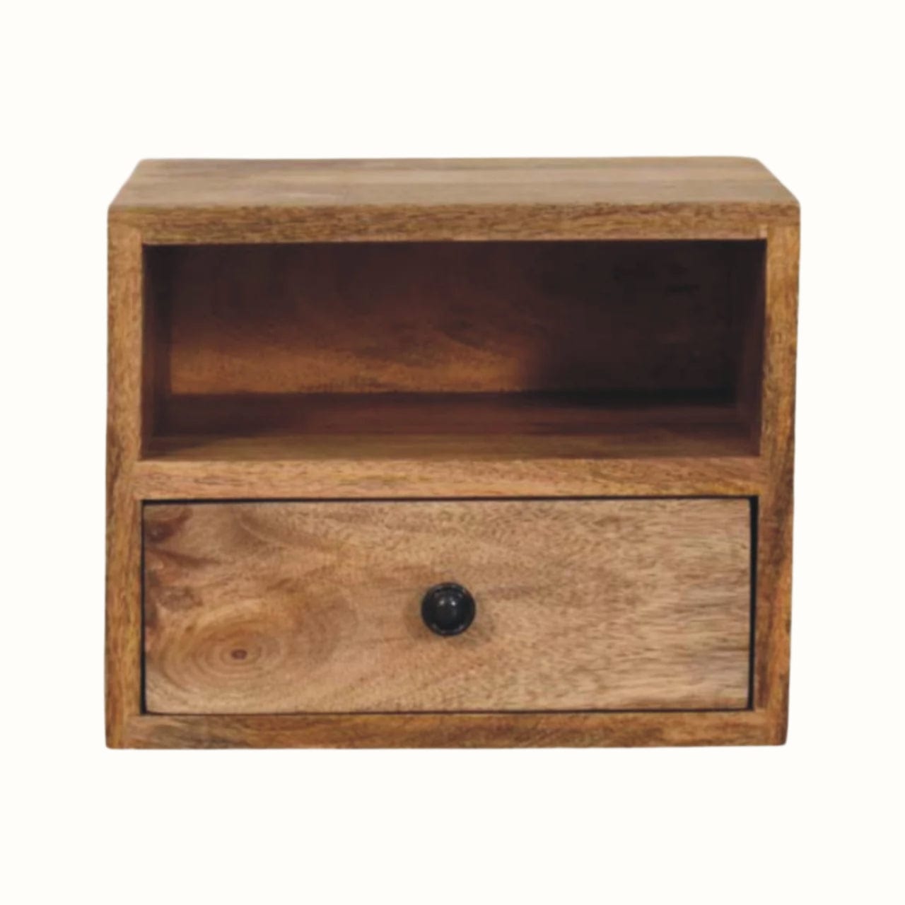 Bokel Home Bedside Tables Fogel Open Wall Mounted Bedside Table, Small - Natural