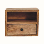 Bokel Home Bedside Tables Fogel Open Wall Mounted Bedside Table, Small - Natural