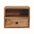 Bokel Home Bedside Tables Fogel Open Wall Mounted Bedside Table, Small - Natural