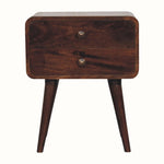 Bokel Home Bedside Tables Hamade Bedside Table, Medium - California Walnut
