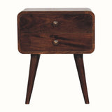 Bokel Home Bedside Tables Hamade Bedside Table, Medium - California Walnut