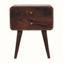 Bokel Home Bedside Tables Hamade Bedside Table, Medium - California Walnut