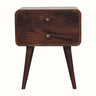 Bokel Home Bedside Tables Hamade Bedside Table, Medium - California Walnut