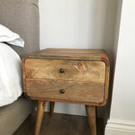 Bokel Home Bedside Tables Hamade Bedside Table, Medium - Natural