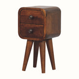 Bokel Home Bedside Tables Hamade Bedside Table, Mini - Chestnut