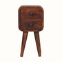 Bokel Home Bedside Tables Hamade Bedside Table, Mini - Chestnut