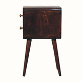 Bokel Home Bedside Tables Hamade Bedside Table, Small - California Walnut