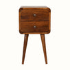 Bokel Home Bedside Tables Hamade Bedside Table, Small - Chestnut