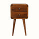 Bokel Home Bedside Tables Hamade Bedside Table, Small - Chestnut