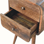 Bokel Home Bedside Tables Hamade Bedside Table, Small - Grey Wash