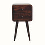 Bokel Home Bedside Tables Hamade Bedside Table, Small - Light Walnut